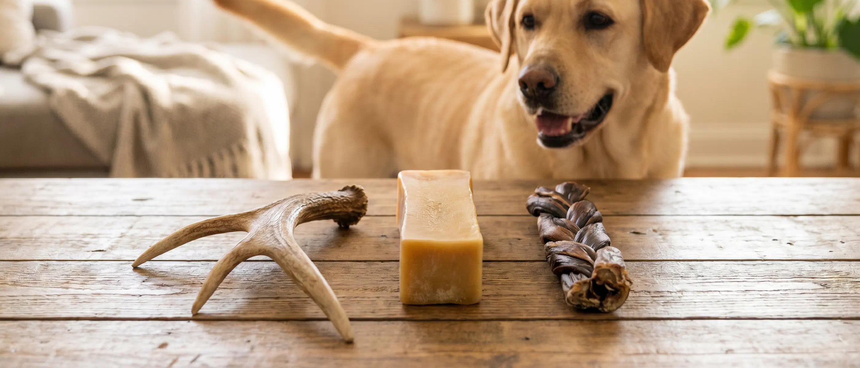 Antlers vs Yak Chews vs Bully Sticks: Which Lasts Longest and Safest? (2026)