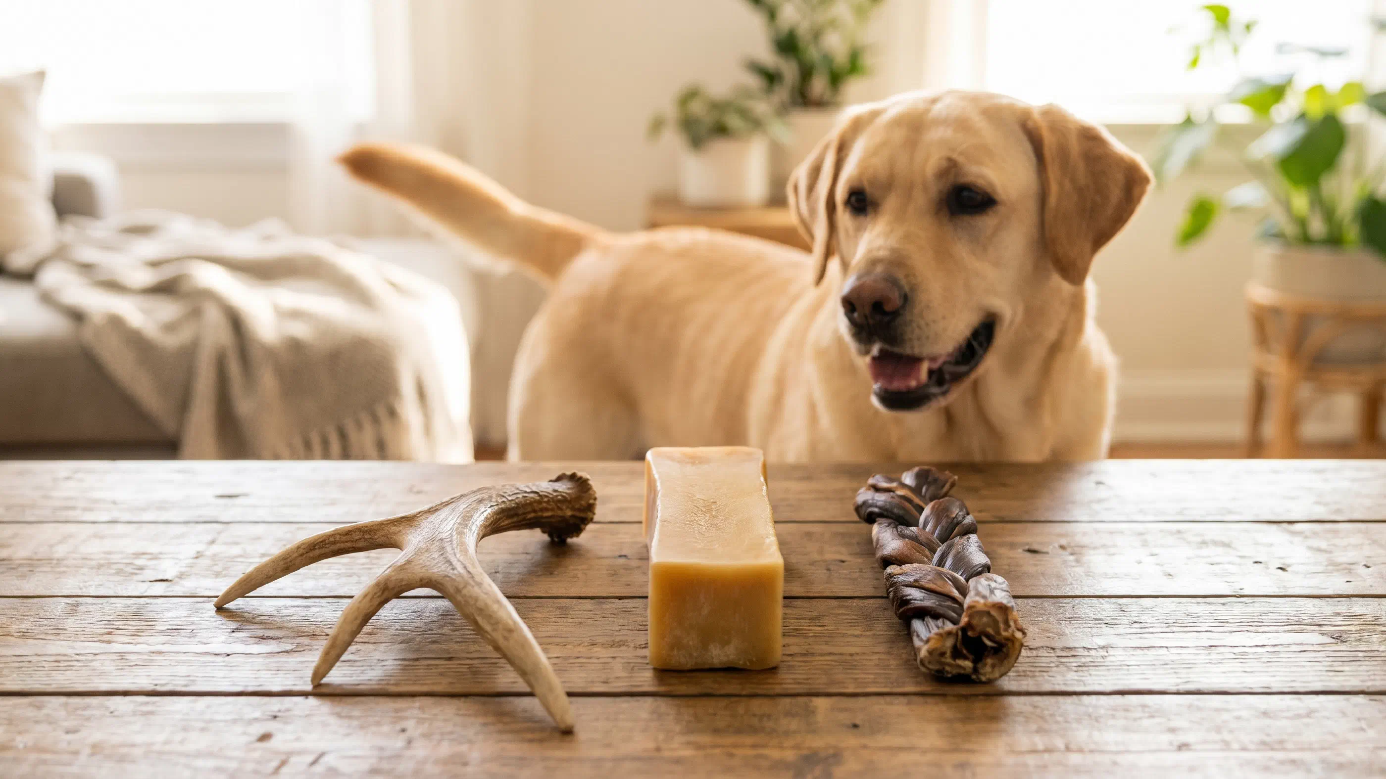 Antlers vs Yak Chews vs Bully Sticks: Which Lasts Longest and Safest? (2026)