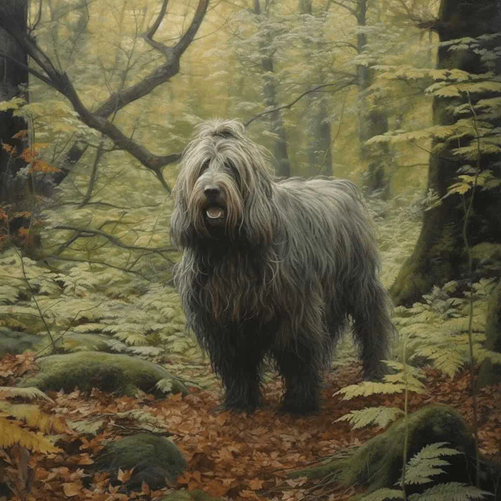 Bergamasco in a leafy wood